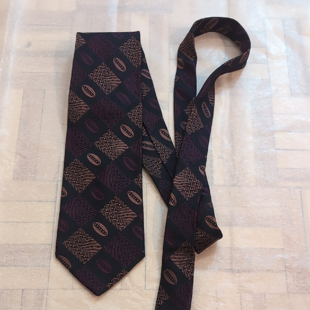 Cerruti 1881 90's Silk Patterned Men's Tie